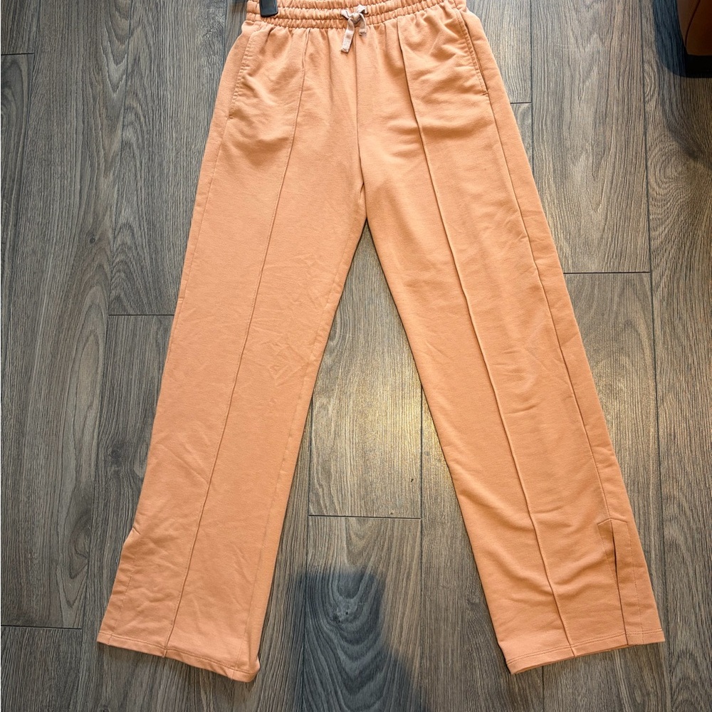 Frank and Oak Tailored track pants light brick colour - Picture 5 of 6